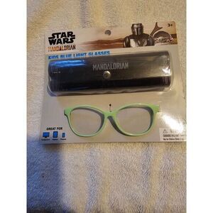 Star Wars The Mandalorian Kids‎ Blue Light Glasses Green